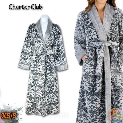 Roupão Charter Club Feminino XS/S Longo Floral 100158061MS US$ 80 Novo com etiquetas - Imagem 1 de 4