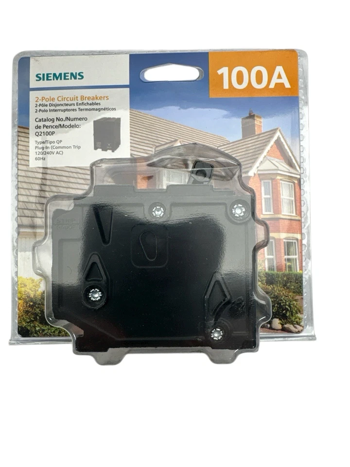 Siemens 100 amperios doble polo tipo QP disyuntor Q2100P nuevo Foto 1 de 4