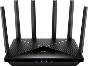 Cudy Tri-Band WiFi 7 BE11000 Router 6-Stream 10 Gbps 4 × 2.5G Ports 11000Mbps - Afbeelding 1 van 10