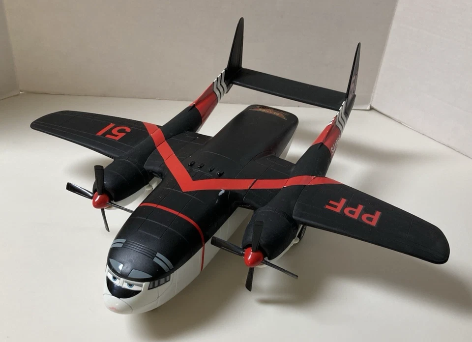 Disney Planes Fire & Rescue Cabbie Cargo Plane PPF 51 Transporter 2013 Mattel - Image 1 of 4
