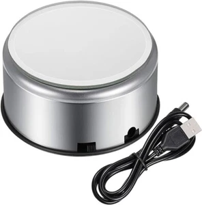 Rotating Cup Display Stand Turner Tumbler Battery USB Turntable 360 Degree Spin - Picture 1 of 6