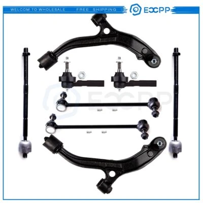 8pcs For 2001-2004 Chrysler Town Country Front Lower Control Arms Tie Rods Kit - Imagem 1 de 4