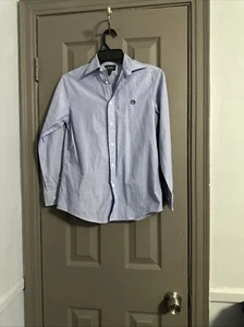 LAUREN Ralph Lauren Girls Shirt Button Up Size 14 Blue  Long Sleeve - Picture 1 of 8