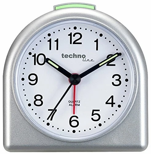 Technoline Geneva SD SILBER Sveglia al Quarzo, Plastica, Argento, 8.3 x 4 x 8.3  - Immagine 1 di 1
