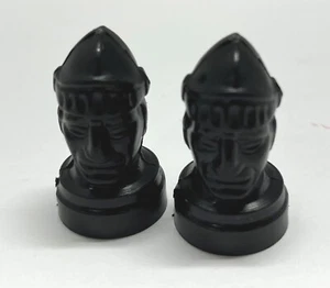 Vintage Whitman 1963 Pawn Chess Piece 2 Lot Replacement Hollow Black  - Picture 1 of 7