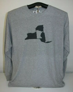 From Minnesota living in New York-  Long Sleeve T-Shirt, Gray, XL - Picture 1 of 4