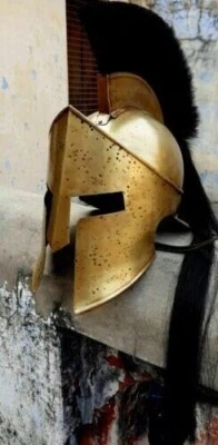 Capacete de aço maciço 300 filmes espartano rei Leônidas medieval capacete espartano presente - Imagem 1 de 3