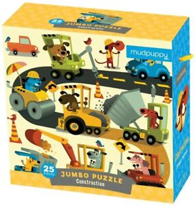 Construction Jumbo Puzzle by Mudpuppy Press Staff (2011, Game)