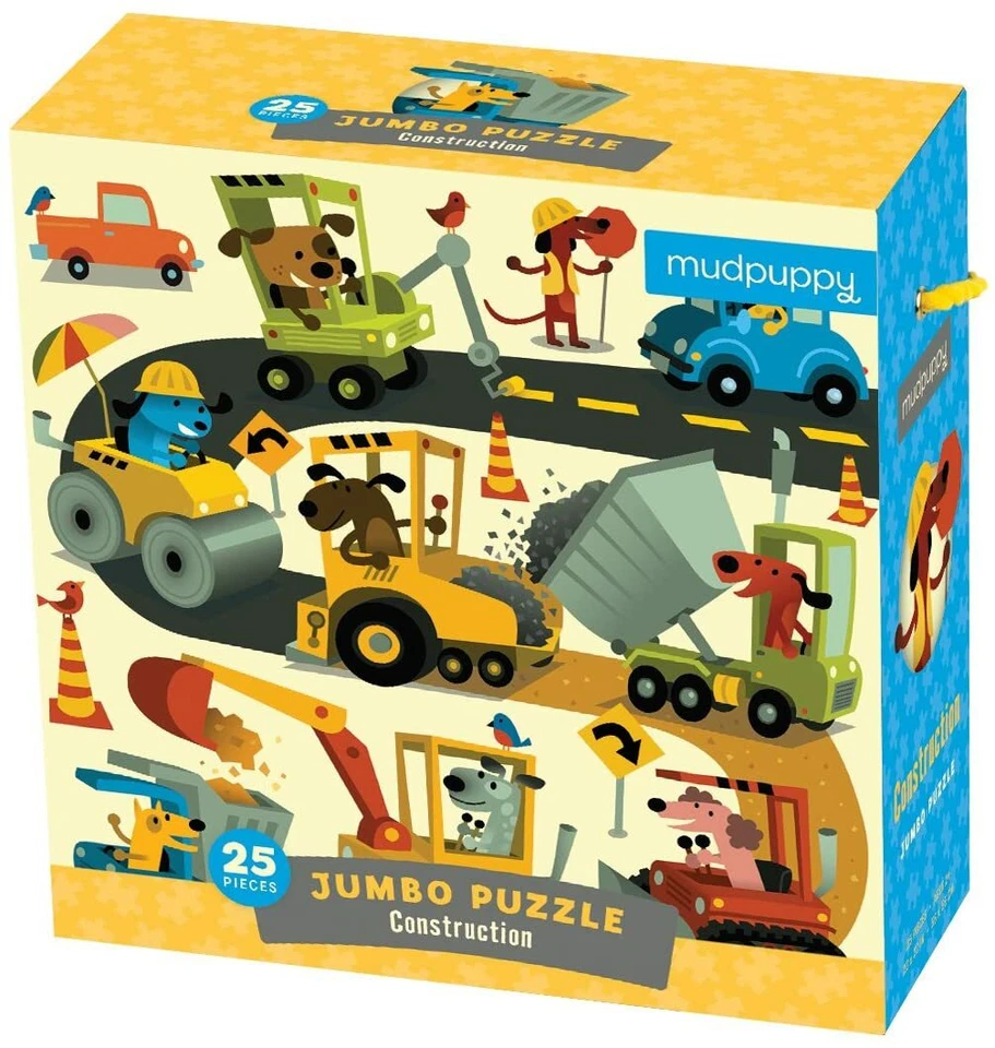 Construction Jumbo Puzzle by Mudpuppy Press Staff (2011, Game) - Image 1 of 3