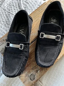 Zapatos de gamuza Calvin Klein para hombre Olaf Moc Drivers talla 9,5 - Imagen 1 de 8