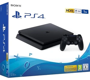 Sony PlayStation 4 Slim - 1TB - Jet Black con dos mandos - Imagen 1 de 1