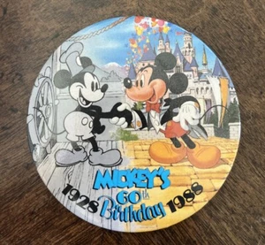 Mickey's 60. Geburtstag 1988 - Pin Back Button ~2,5" - Bild 1 von 2