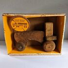 Rare Vintage Rough House Toys Wooden Handcrafted Tractor Toy IOB.  KK
