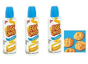 (3 PKS/8OUNCES) NABISCO EASY CHEESE AMERICAN NO NEED NEED TO REFRIGERATE 