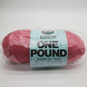 1 Skein Caron One Pound "Rose" Acrylic Yarn Crochet Knitting - Pink - Picture 1 of 8