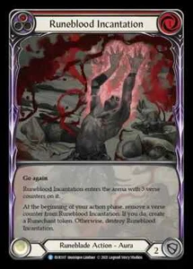 1x Runeblood Incantation RED - NM - Everfest -  Flesh and Blood Rare - Picture 1 of 1