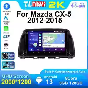 Car Radio Player CarPlay Navigation GPS Android 13 For Mazda CX5 CX-5 CX 5 12-15 - Picture 1 of 48