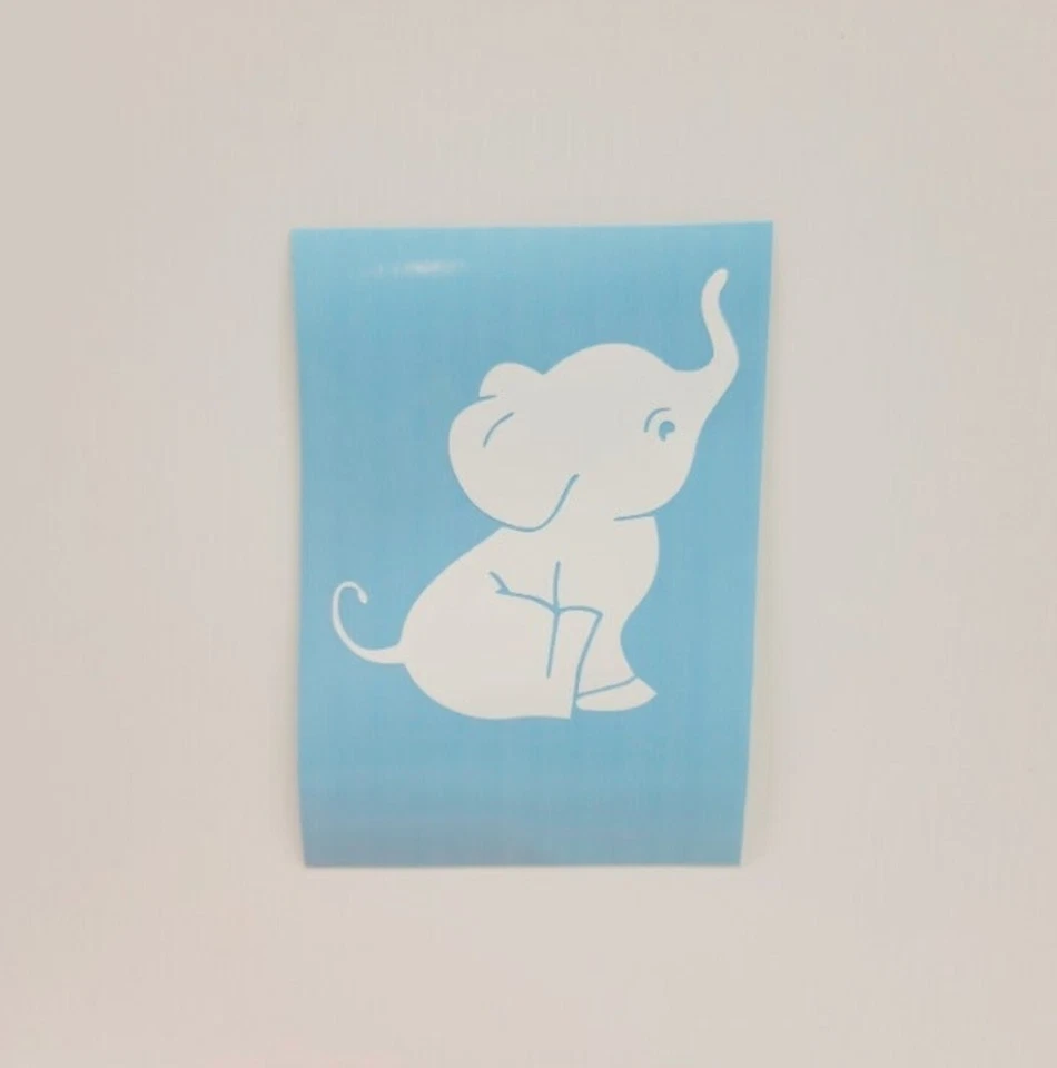 Calcomanía adhesiva de vinilo BABY ELEPHANT para autos camiones computadoras portátiles vasos artesanías Foto 1 de 1