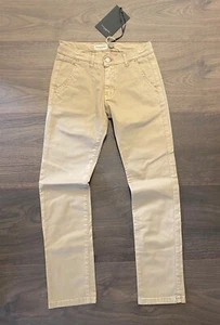 Paolo Pecora Milano Kids Casual Pants Kaki Beige - Size 8 Years *NEW w/ Tag* - Picture 1 of 5