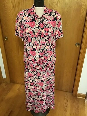 Blusa/falda floral para mujer JM Collection by Jennifer Moore talla 14P  Foto 1 de 4