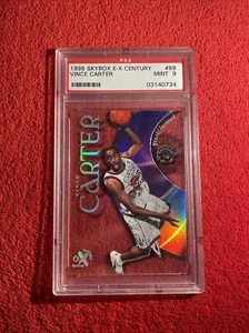 🔥 Vince Carter RC Rookie 1998 SkyBox E-X Century  #89 PSA 9 Toronto - Picture 1 of 3
