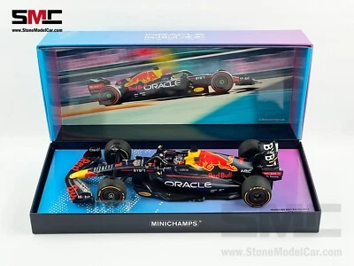 Red Bull F1 RB18 Max Verstappen Miami 2022 World Champion 1:18 MINICHAMPS Gift - Image 1 of 4