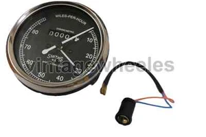 Smiths réplica 10-80 Mph Speedo cara negra para BSA Enfield Norton Triumph 18 mm - Imagen 1 de 4