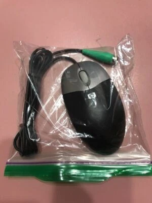 GENUINE HP USB WIRED OPTICAL MOUSE BLACK SILVER Shipsn 24h - Image 1 of 2