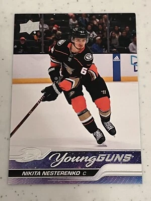 2023-24 UPPER DECK SERIES 1 YOUNG GUNS ROOKIE NIKITA NESTERENKO RC Anaheim Ducks - Image 1 of 2