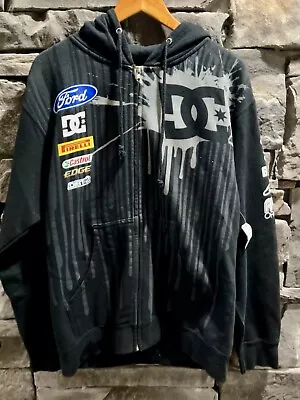 DC Sudadera con Capucha Cremallera Completa Ken Block #43 Dirt3 Ford Castrol Pirelli Talla M - Imagen 1 de 4