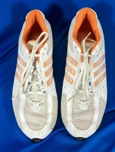 Ladies EUC rare Adidas Bounce orange/white athletic shoes, sz10, # 573957 - Picture 1 of 11