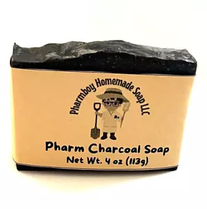 Activated Charcoal & Coffee Unscented Soap Bar, No Essentail Oils, No Dyes, 4 Oz - Picture 1 of 6
