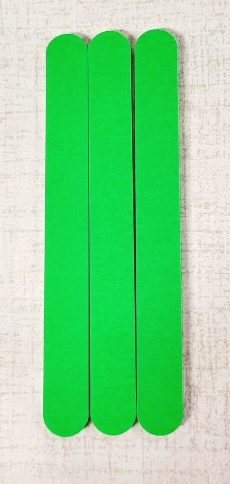 3 Cushioned Shapers Nail File Extra Thick Long Lasting Green New No Box - Image 1 of 1