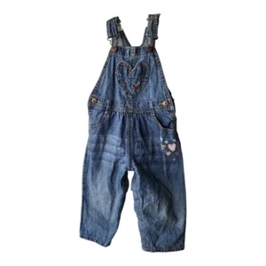 Oshgosh Girls Blue Denim Overalls 24mths - Picture 1 of 5