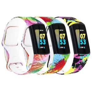 3 Pack Replacement for Fitbit Charge 6 Bands Women/Fitbit Charge 5 Strap Wris... - Picture 1 of 7