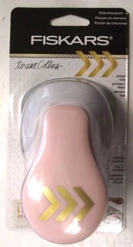 Fiskars 177030-1002 CHEVRONS Teresa Collins Palanca Grande Papel Punzón Álbum de Recortes Foto 1 de 1
