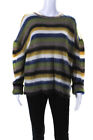Phisique Du Role Womens Pullover Crew Neck Striped Sweater Brown Multi Size 2