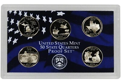 2003 S Statehood Quarters Clad Proof Set 5 Coins No Box 25 Cents - Image 1 of 2