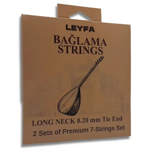 LEYFA Saz Baglama Strings for Turkish Long Neck Baglama 2 Sets with 3 Tezenes - Picture 1 of 3