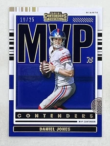 Daniel Jones 2021 Panini Contenders MVP Contenders Gold /25 #VMP-DJO Giants QB - Picture 1 of 2