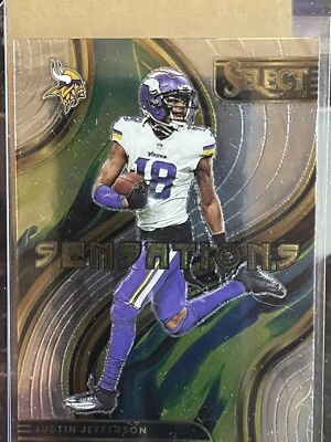 2022 Panini Select Justin Jefferson Sensations Insert SEN-15  - Image 1 of 2