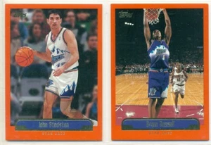 NBA-LOTE DE TARJETAS COLECCIONABLES INSERTADAS DE BALONCESTO-1999-TOPPS-UTAH JAZZ-2 CARTAS-STOCKTON - Imagen 1 de 2