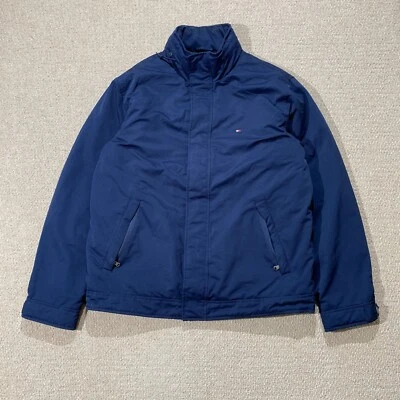 Tommy Hilfiger Jacket Mens Medium Navy Blue Harrington Bomber - Image 1 of 4