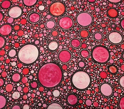 P&B Textiles Mindful Mandalas POR Amy Diener Capas Lunares Rosa Púrpura Negro Foto 1 de 3