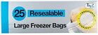 Tidyz 25 Resealable Large Freezer Bags