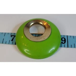 Sarah Coventry Green and Gold Hoop Pin, Vintage 1960s-70s - Picture 1 of 3