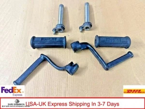 Fits BSA Gold Star Foot Rest Shaft+Footrest+Rubber Boot - PAIR - Bild 1 von 5