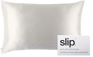Slip Queen Seide Kissenbezüge - Queen Size Standard Kissenhülle, weiß 20" x 30" - Bild 1 von 5