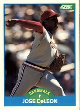 1989 Score St. Louis Cardinals Baseball Card #115 Jose DeLeon
