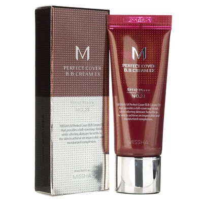 Missha M Perfect Cover BB Cream Farbton Light Beige Nr. 21, 20 ml - Bild 1 von 4